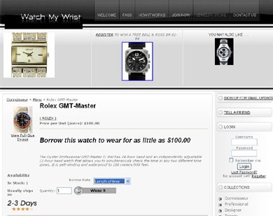 WatchMyWrist.com : pour louer une montre de luxe à la semaine WatchMyWrist.com : pour louer une montre de luxe à la semaine
