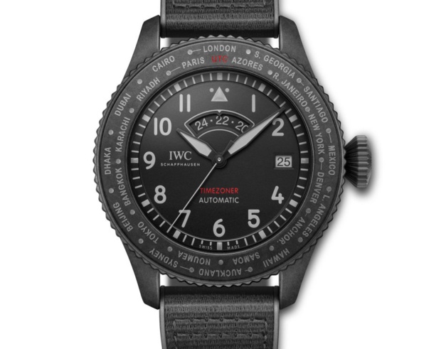 IWC Timezoner Top Gun Ceratanium