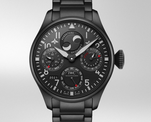 IWC Montre d'Aviateur Calendrier Perpétuel Top Gun Ceratanium