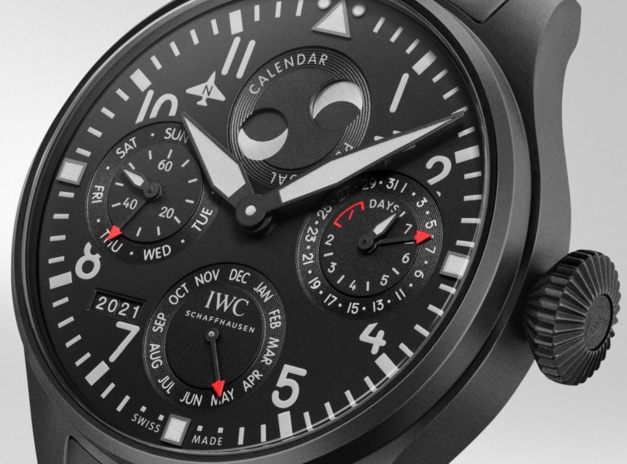 IWC Montre d'Aviateur Calendrier Perpétuel Top Gun Ceratanium IWC Montre d'Aviateur Calendrier Perpétuel Top Gun Ceratanium