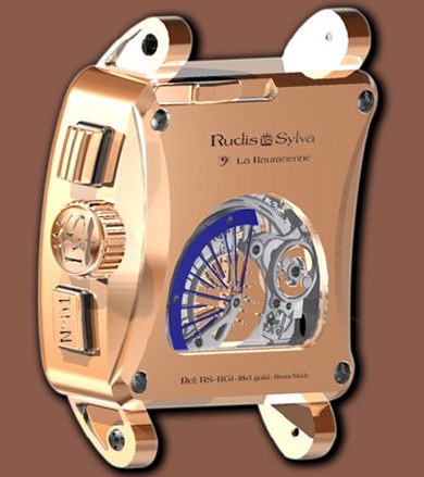 Rudy Silva, série Romain Gillet : double régulateur à résonance avec grande date et sonnerie, en or ou platine Rudy Silva, série Romain Gillet : double régulateur à résonance avec grande date et sonnerie, en or ou platine