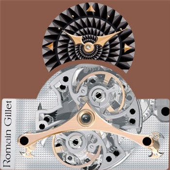Rudy Silva, série Romain Gillet : double régulateur à résonance avec grande date et sonnerie, en or ou platine Rudy Silva, série Romain Gillet : double régulateur à résonance avec grande date et sonnerie, en or ou platine