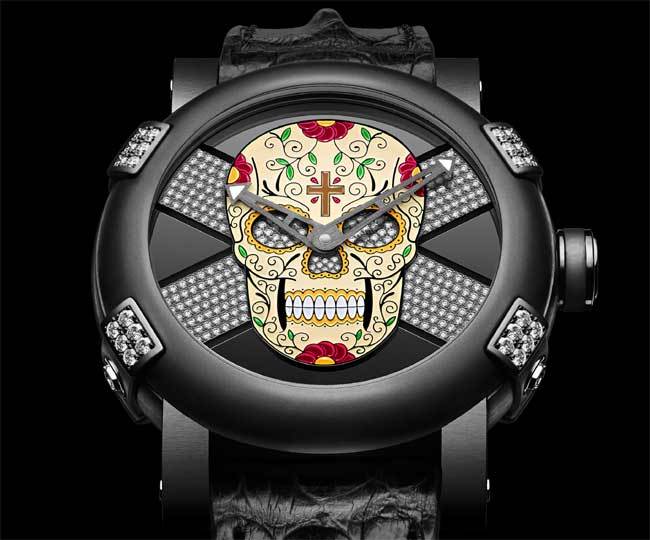 RJ-Romain Jerome « Día de los Muertos Diamante » : tel un pied de nez à la mort !