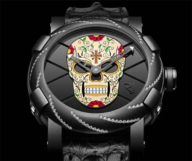 RJ-Romain Jerome « Día de los Muertos Diamante » : tel un pied de nez à la mort !