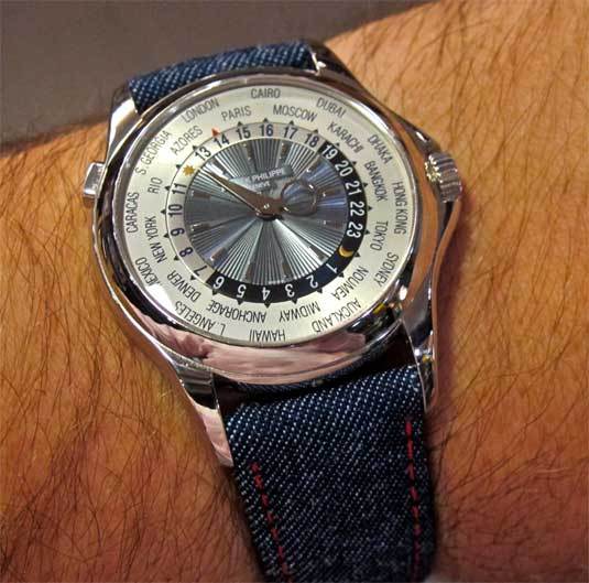 Des bracelets-montres en denim chez MisterChrono