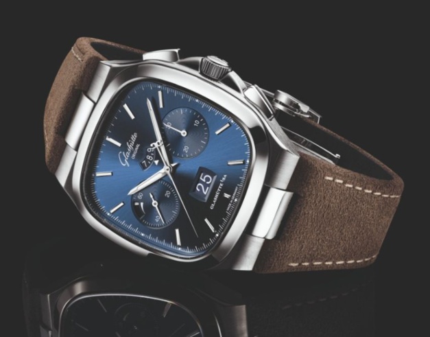 Glashütte Original : le chrono Seventies en cadran bleu soleillé !