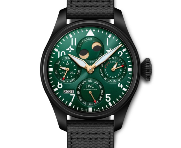 Grande Montre d’Aviateur Calendrier perpétuel Édition « Racing Green » Grande Montre d’Aviateur Calendrier perpétuel Édition « Racing Green »