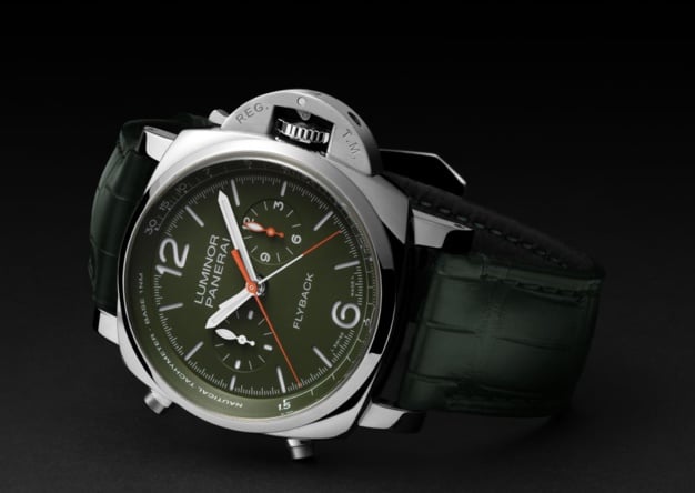 Panerai Luminor Chrono Flyback Verde Militare : édition limitée 100 exemplaires Panerai Luminor Chrono Flyback Verde Militare : édition limitée 100 exemplaires