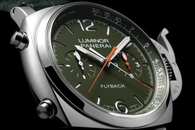 Panerai Luminor Chrono Flyback Verde Militare : édition limitée 100 exemplaires Panerai Luminor Chrono Flyback Verde Militare : édition limitée 100 exemplaires