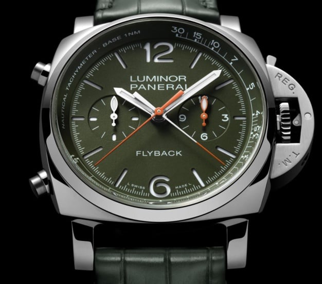 Panerai Luminor Chrono Flyback Verde Militare : édition limitée 100 exemplaires Panerai Luminor Chrono Flyback Verde Militare : édition limitée 100 exemplaires