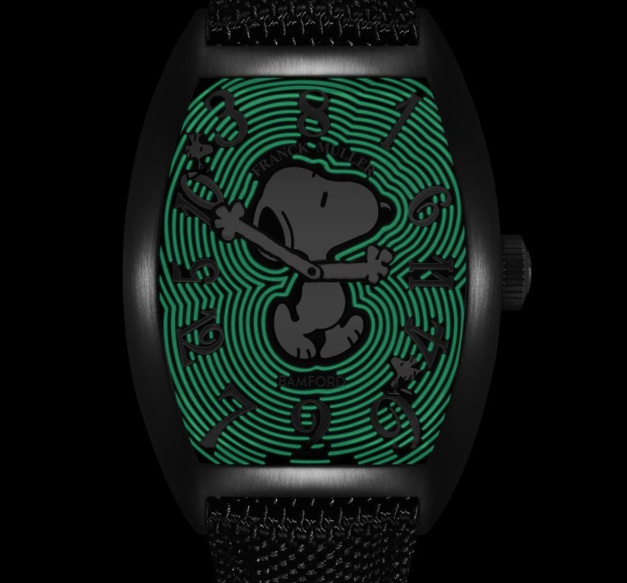 Franck Muller x Bamford Snoopy Crazy Hours : temps bédéesque