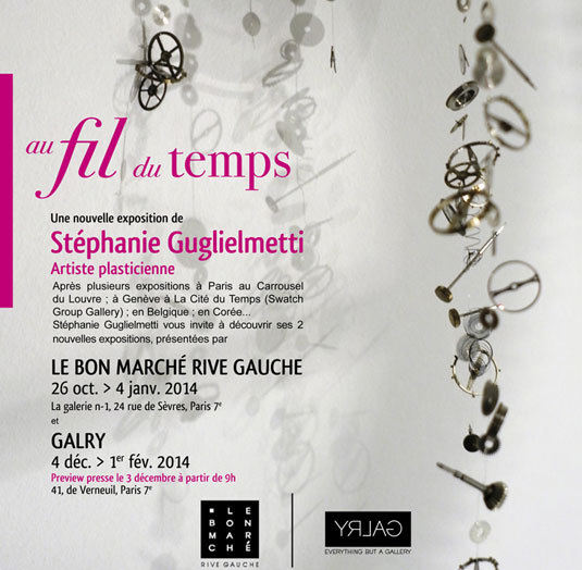 Au fil du temps : l'artiste Stéphanie Guglielmetti expose au Bon Marché Rive Gauche Au fil du temps : l'artiste Stéphanie Guglielmetti expose au Bon Marché Rive Gauche