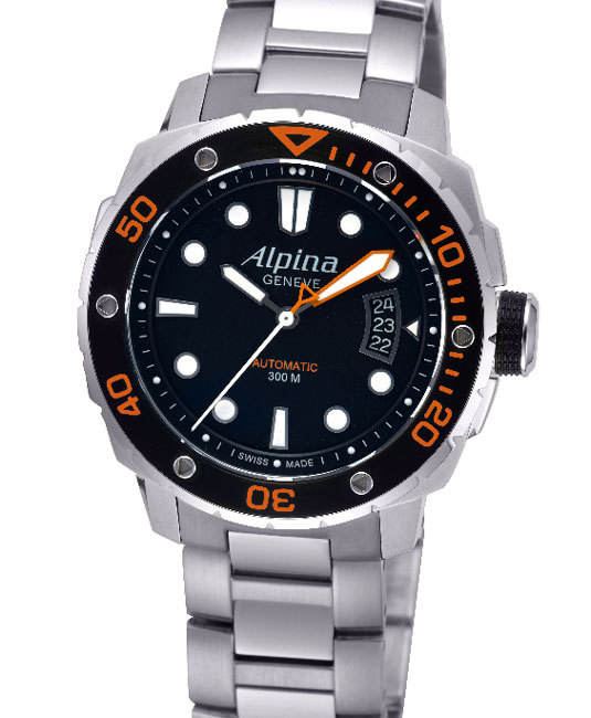 Alpina Extrême Diver 300 Orange : lisibilité absolue