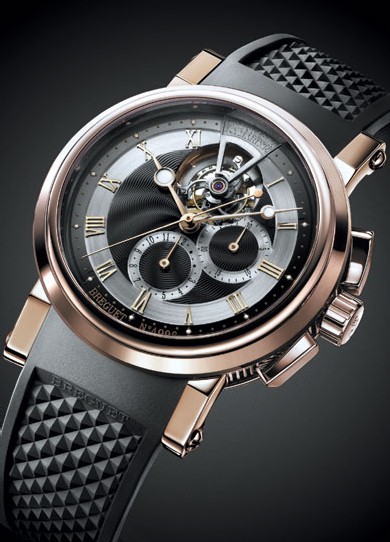 La Marine 5837 de Breguet accueille un tourbillon chronographe