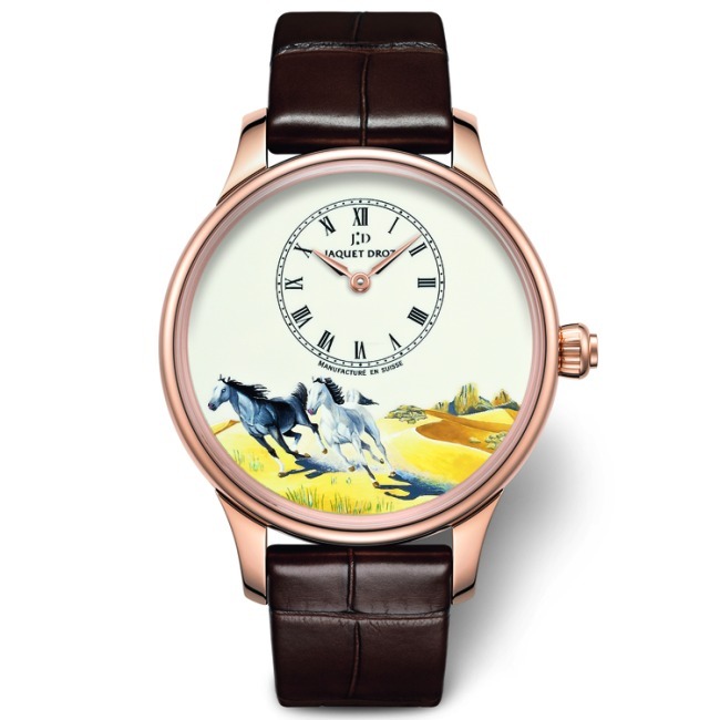 Jaquet Droz : trois nouveautés en hommage au cheval, animal du zodiaque chinois 2014