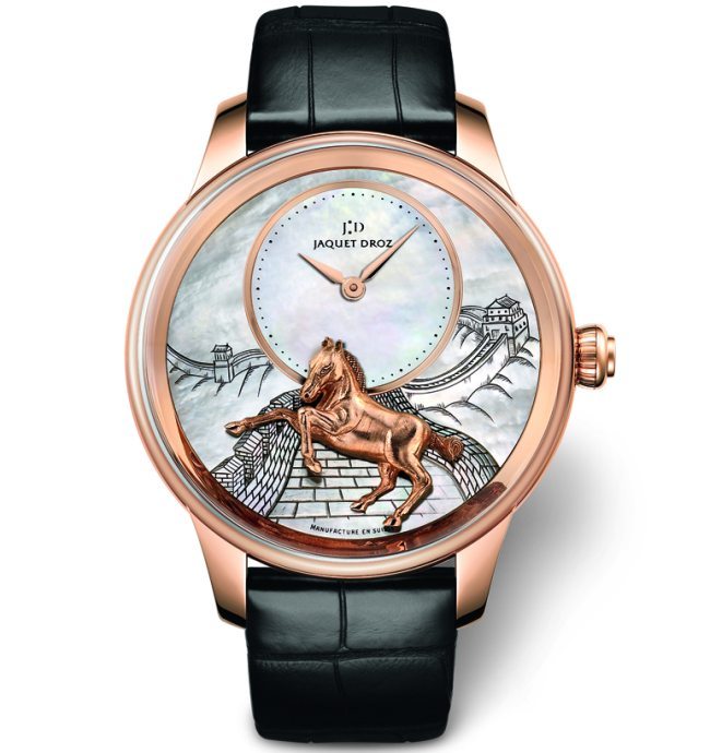 Jaquet Droz : trois nouveautés en hommage au cheval, animal du zodiaque chinois 2014