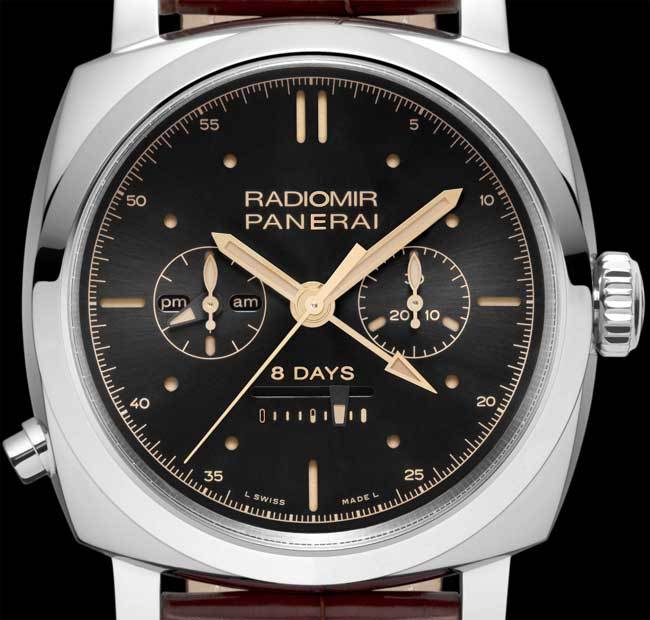 Panerai Radiomir 1940 Chrono Monopulsante 8 jours GMT : beau duo de chronos Panerai Radiomir 1940 Chrono Monopulsante 8 jours GMT : beau duo de chronos