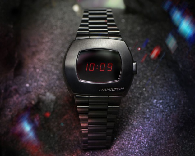 Hamilton PSR : heure rouge pour montre noire Hamilton PSR : heure rouge pour montre noire