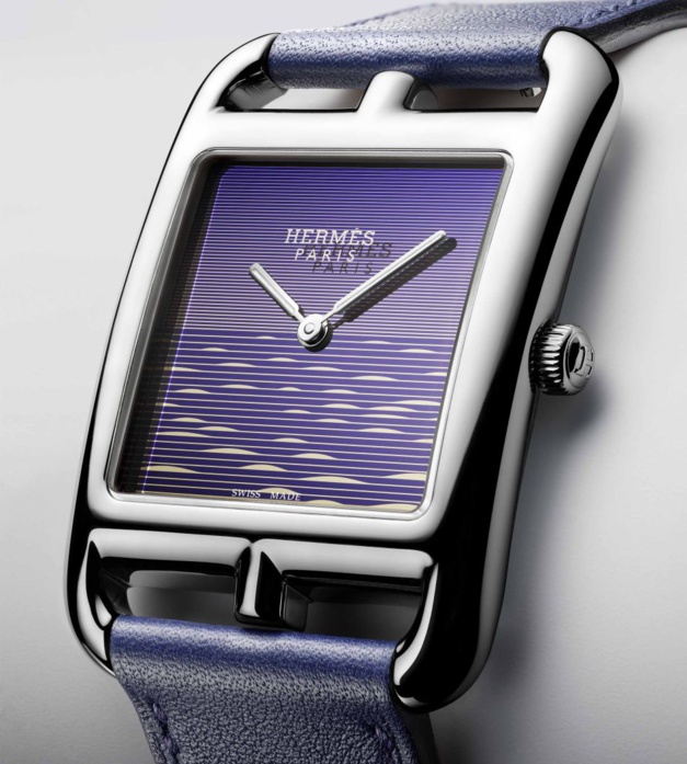 Hermès Cape Cod Crépuscule : cadran "wafer" Hermès Cape Cod Crépuscule : cadran "wafer"