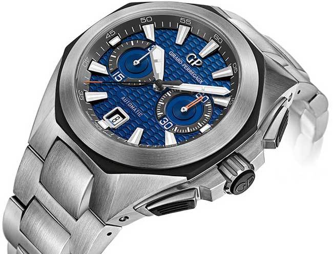 Chrono Hawk Girard-Perregaux sur bracelet acier