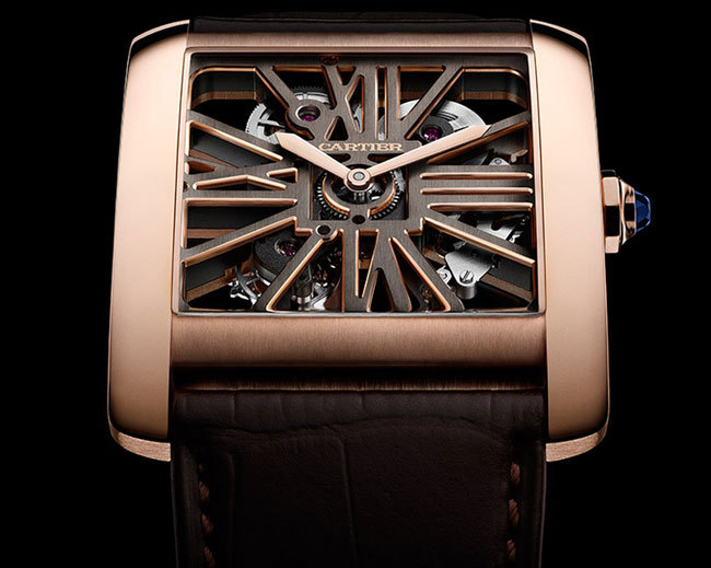 Cartier Tank MC Squelette or rose