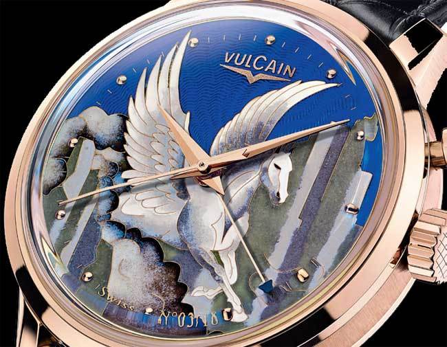 Vulcain 50s Presidents’ « Pegasus » émail grand feu Vulcain 50s Presidents’ « Pegasus » émail grand feu