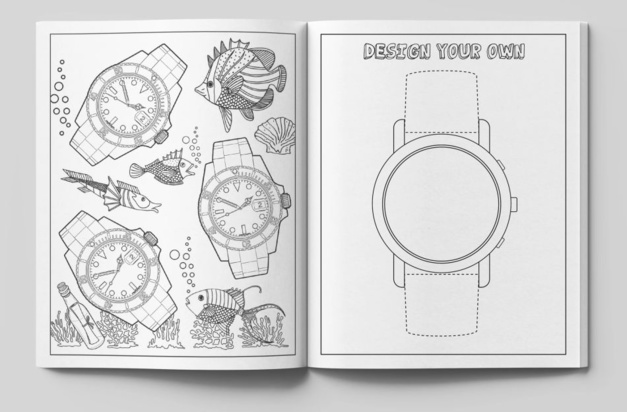 The watch collector coloring book : montres de luxe à colorier !