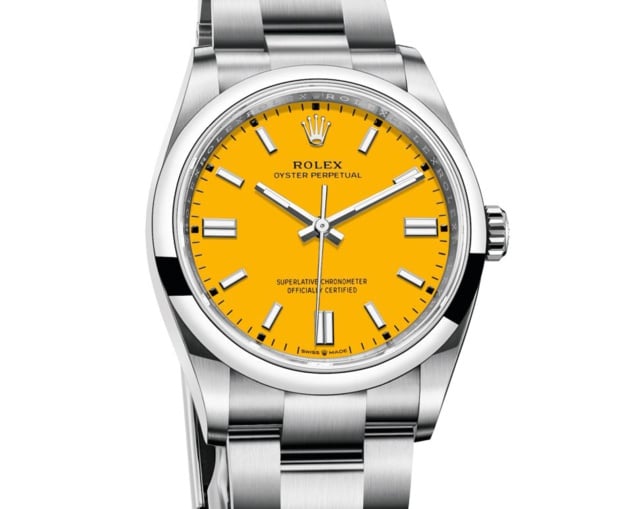 Rolex : exit les Oyster Perpetual turquoise, corail et jaune en 41 mm Rolex : exit les Oyster Perpetual turquoise, corail et jaune en 41 mm