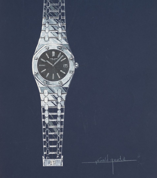 Le dessin final de la Royal Oak de Genta