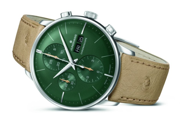Junghans Meister Chronoscope : cadran vert Forêt Noire Junghans Meister Chronoscope : cadran vert Forêt Noire