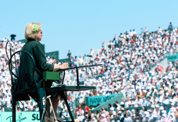 Arbitre, Roland Garros 1984, Finale, Photo Regis Sirvent FFT Arbitre, Roland Garros 1984, Finale, Photo Regis Sirvent FFT