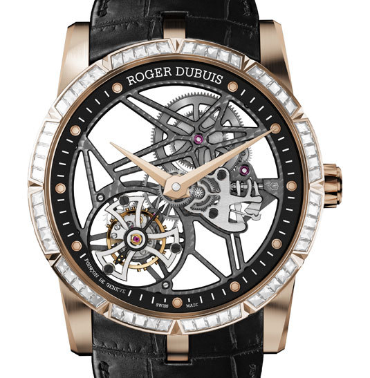 Excalibur 42 Tourbillon Squelette or rose et diamants Excalibur 42 Tourbillon Squelette or rose et diamants