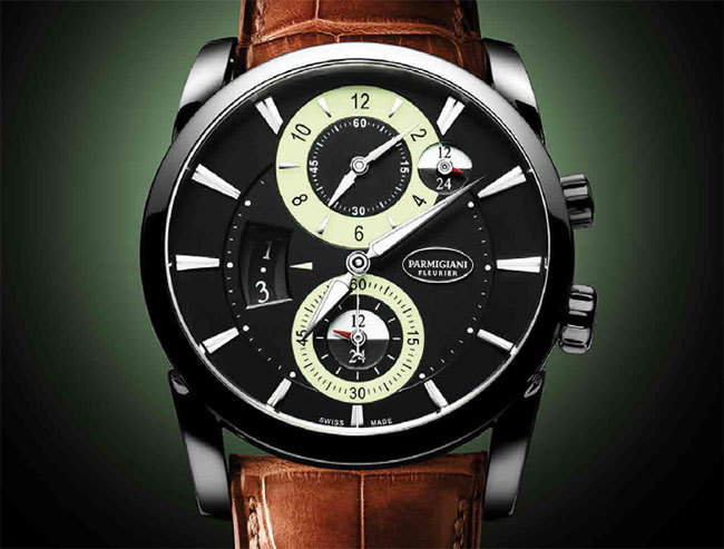 Parmigiani Fleurier Tonda Hémisphères cadran SuperLumiNova Parmigiani Fleurier Tonda Hémisphères cadran SuperLumiNova