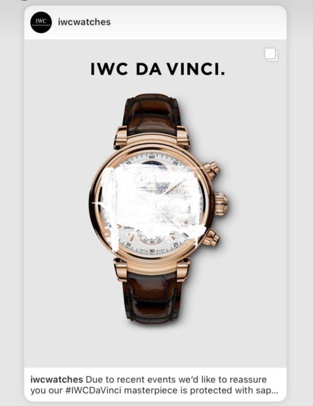 IWC : un marketing malin, réactif et drôle suite à l'entartage de la Joconde ! IWC : un marketing malin, réactif et drôle suite à l'entartage de la Joconde !
