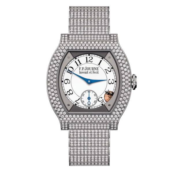 Elégante by F.P.Journe : splendide nouveau bracelet en titane serti de diamants et caoutchouc