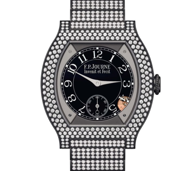 Elégante by F.P.Journe : splendide nouveau bracelet en titane serti de diamants et caoutchouc
