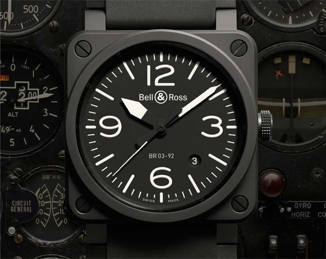Bell & Ross BR 03 céramique noire mat Bell & Ross BR 03 céramique noire mat