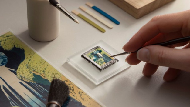 Jaeger-LeCoultre Reverso Tribute Enamel Hokusai "Amida Falls" Jaeger-LeCoultre Reverso Tribute Enamel Hokusai "Amida Falls"