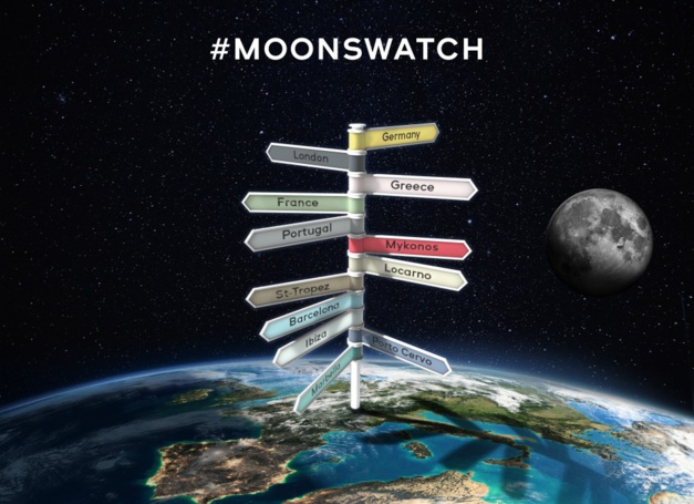 Swatch sur les routes d'Europe avec ses Moonswatch