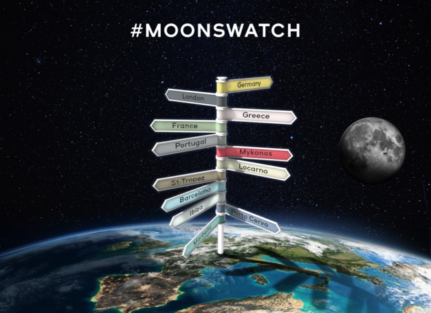 Swatch sur les routes d'Europe avec ses Moonswatch Swatch sur les routes d'Europe avec ses Moonswatch