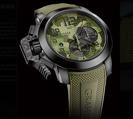 Graham Chronofighter Oversize Black Arrow