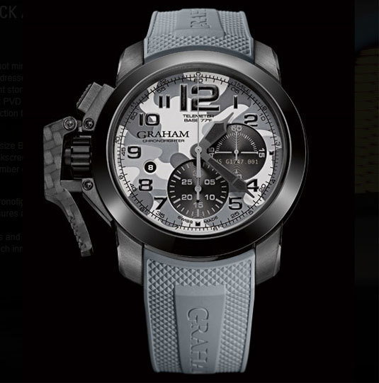 Graham Chronofighter Oversize Black Arrow : chrono camo Graham Chronofighter Oversize Black Arrow : chrono camo