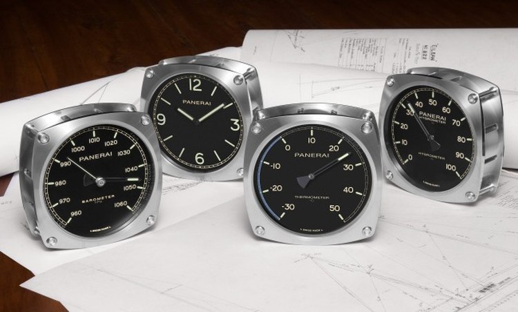 Panerai : le set horloge murale, hygromètre, thermomètre et baromètre arrive à Singapour