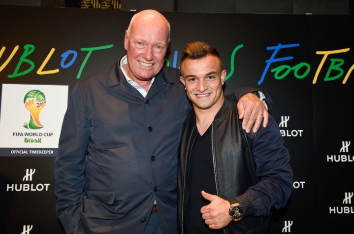 Jean-Claude Biver et Xherdan Shaqiri Jean-Claude Biver et Xherdan Shaqiri