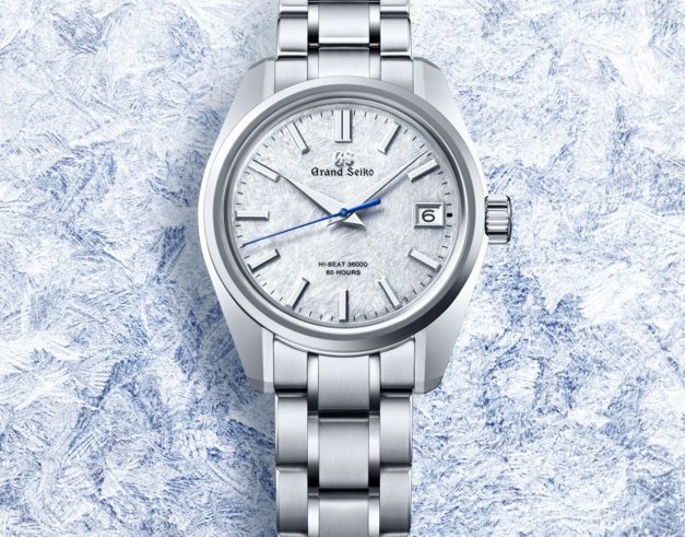 Grand Seiko : une très belle 44GS avec cadran bleu à l'aspect "neige" entre en collection