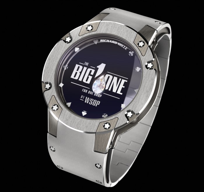 Big One For One Drop 2014 : Richard Mille offre un bracelet en platine