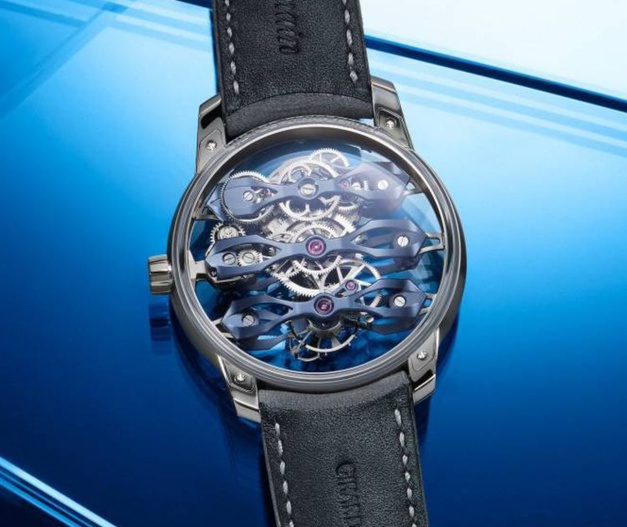 Tourbillon sous trois Ponts volants Bucherer Blue de Girard-Perregaux