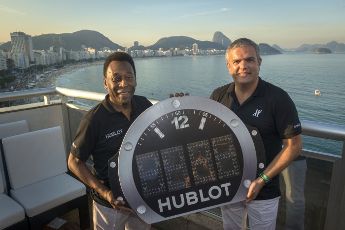 Pelé et Ricardo Guadalupe à Rio de Janeiro