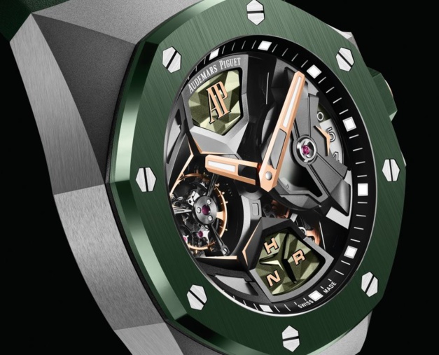 Audemars Piguet Royal Oak Concept Tourbillon Volant GMT : en nuances de verts Audemars Piguet Royal Oak Concept Tourbillon Volant GMT : en nuances de verts