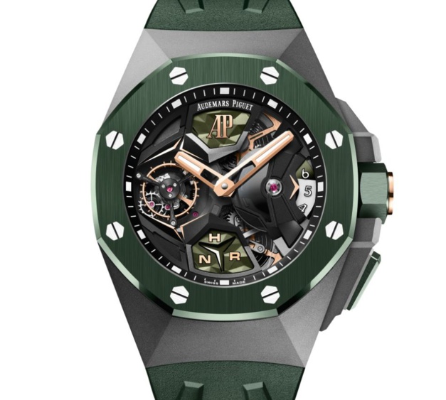Audemars Piguet Royal Oak Concept Tourbillon Volant GMT : en nuances de verts Audemars Piguet Royal Oak Concept Tourbillon Volant GMT : en nuances de verts